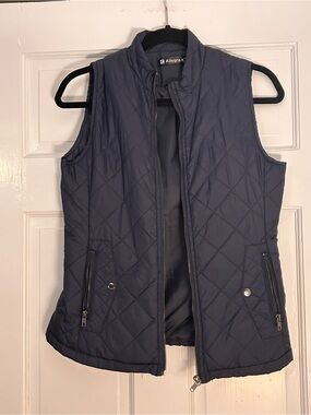 Quilted Navy Vest